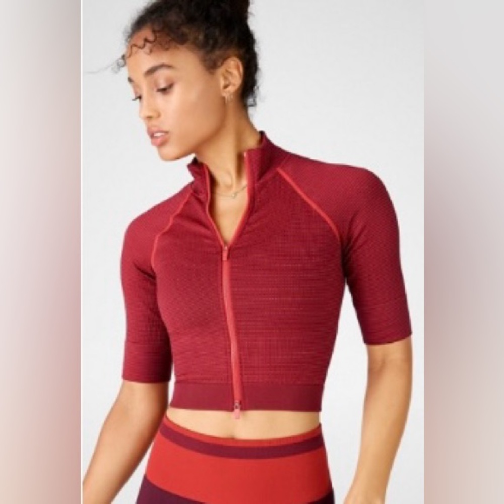 Fabletics Workout Seamless Track Jacket